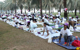 Thumbay Hospital Day Care Rolla Sharjah conducts mega yoga session to celebrate its 3rd anniversary